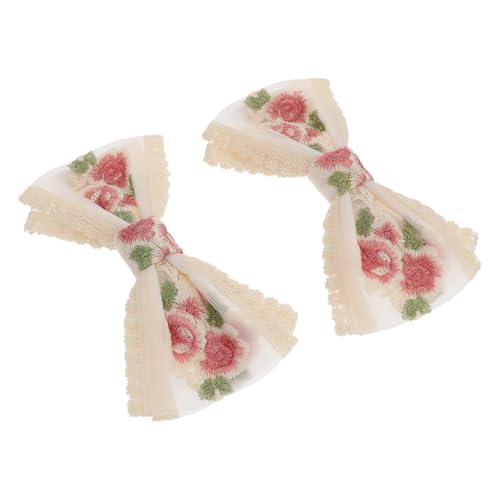VALICLUD 1 Stück Bogen Haarspange für Damen Eleganter Haarschmuck mit Floralen Stickereien für Feste und Teiliges Vielseitig Kombinierbar und Erschwinglich von VALICLUD