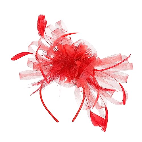 VALICLUD 1 Stück Braut Haarschmuck Kreativer Haarkamm mit Netz und Federn für Hochzeiten Partys Festivals und Besondere Anlässe für Damen von VALICLUD