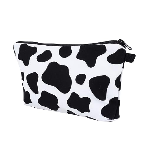 VALICLUD 1 Stück Cow Pattern Makeup Bag Praktische Kosmetiktasche für Damen Handliche Aufbewahrung für Make Up Toilettenartikel für Reisen von VALICLUD