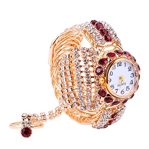 VALICLUD 1 Stück Damen Ringuhr Damen Damenarmbänder Teelichthalter Armbanduhr Stoppuhr Diamant Uhr Ringe Für Mädchen Digitaluhr Quarzuhr Quarzarmbanduhr Legierung Rot VALICLUD 1 Stück Damen Ringuhr Damen Damenarmbänder Teelichthalter Armbanduhr Stoppuhr Diamant Uhr Ringe Für Mädchen Digitaluhr Quarzuhr Quarzarmbanduhr Legierung Rot von VALICLUD