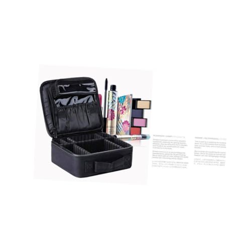 VALICLUD 1 Stück Desktop Oxford Cloth Kosmetik Organizer Aufbewahrungsbox für Makeup Tools Leicht und Tragbar Design Schwarz für Damen und Beauty Enthusiasten von VALICLUD