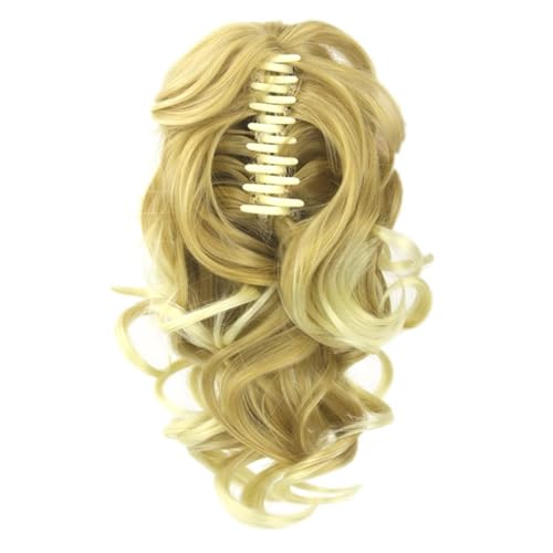 VALICLUD 1 Stück Einstellbare Pferdeschwanz Clip Perücke aus Synthetischem Haar mit Klammer Lockige Haarverlängerung für Damen Farbe für Hochsteckfrisuren und Alltagsgebrauch von VALICLUD