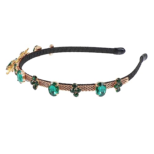 VALICLUD Haarreifen Damen Kopfschmuck Strass Haarschmuck Schickes Haardekor Kostüm Accessoire Zarte Haarband Für Hochzeit Party von VALICLUD
