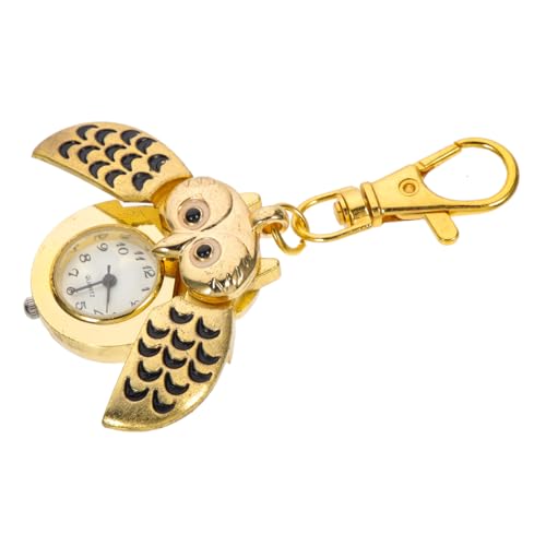 VALICLUD 1 Stück Eulen Taschenuhr Schlüsselanhänger Grüne Uhr Armbanduhr Mit Geheimfach Gürtelschlaufe Uhr Zum Aufstecken Antike Taschenuhr Quarz Taschenuhr Poly Uhr Legierung von VALICLUD