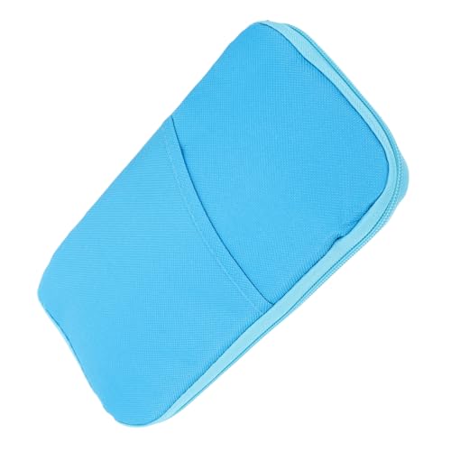 VALICLUD 1 Stück Fall Kasse Beutel Kartenschlitz Brieftasche Mit Reißverschluss Kartenhalter Behälter Gürteltasche Für Männer Kabel Reisepass Brieftasche Taschen Passkartenetui Geld Blue von VALICLUD