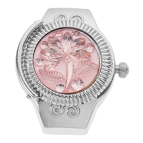 VALICLUD 1 Stück Fingerring Uhr für Damen Stilvolle Quarzuhr im Kreativen Ringdesign Farbton Dekorative Uhr für Besondere Anlässe Alltägliche Nutzung VALICLUD 1 Stück Fingerring Uhr für Damen Stilvolle Quarzuhr im Kreativen Ringdesign Farbton Dekorative Uhr für Besondere Anlässe Alltägliche Nutzung von VALICLUD