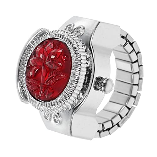 VALICLUD Ringuhr Für Damen Schmuckuhr Tragbare Dekorative Uhr Zinklegierung Exquisites Design Klare Zeitansicht Langlebig Und Rostfrei Komfortabel Zu Tragen von VALICLUD