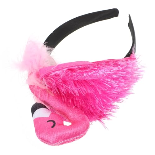 VALICLUD 1 Stück Flamingo Haarreif für Leichtes Kopfschmuck Accessoire für Partys Festivals und Cosplay Vivid Velour Design für Mädchen und Jugendliche von VALICLUD