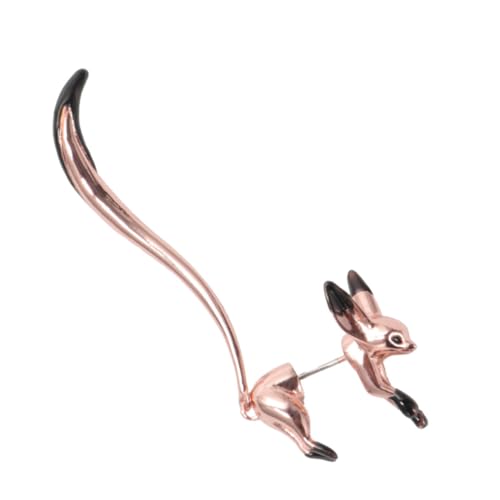VALICLUD 1 Stück Fuchs Ohrringe Ohr Baumeln Eleganter Ohrstecker Ohrenschmuck Rosa von VALICLUD