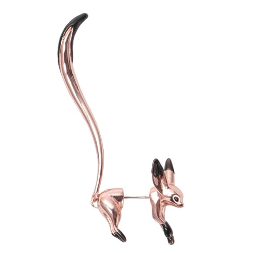 VALICLUD 1 Stück Fuchs Ohrringe Ohrhänger Ohr baumeln eleganter Ohrstecker Ohrenschmuck Rosa von VALICLUD