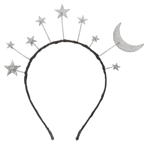 VALICLUD 1 Stück Kopfschmuck Sterne Haarreif Geburtstagsfeier Mond Stirnband Stern Haarschmuck Für Party Cosplay Kostümzubehör Haarband von VALICLUD