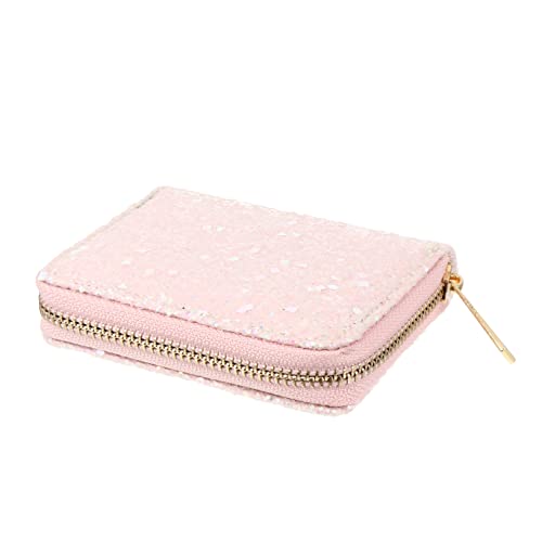 VALICLUD 1 Stück Geldbörse Mini Handtasche Glitzerbrieftasche Einfache Brieftasche Damenbeutel Taschen Riementasche Münzbeutel Brieftasche Frauen Münzgrundtasche Kosmetische Reisetasche Pu von VALICLUD