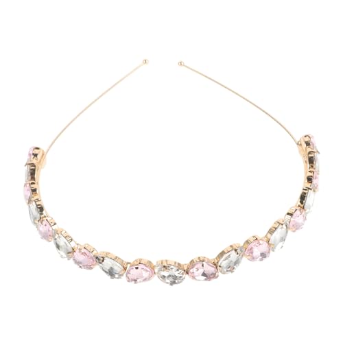 VALICLUD 1 Stück Haarband Strasssteinen für Damen Stilvoller Haarschmuck Zartem Rosa für Besondere Anlässe Wie Partys oder Verlobungen von VALICLUD