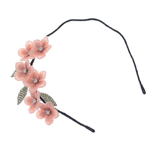 VALICLUD Blumen Stirnband Bestickt Für Damen Haarband Retro Haarreif Mit Blumen Design Tuch Material Für Hochzeit Party Tanz von VALICLUD