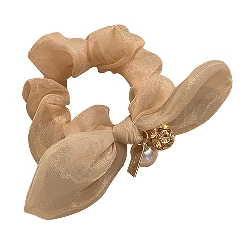 VALICLUD 1 Stück Hochwertige Perlen Bow Haargummis für Damen Stylisches Haaraccessoire Vielseitig Verwendbar Haarschmuck oder Handgelenkband Partys und Besondere Anlässe von VALICLUD