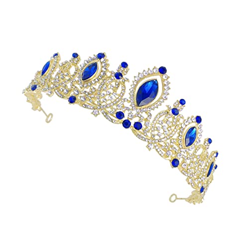 VALICLUD 1 Stück Hochzeit Tiara Haarband mit Strasssteinen Headdress für Braut und Damen Festliche Krone für Hochzeiten Partys und Besondere Anlässe Langlebiger Haarschmuck von VALICLUD