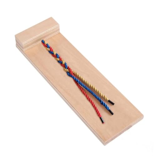 VALICLUD Haarflechtspielzeug aus Holz Pädagogisches Lernspielzeug für Kinder Einfaches Flechten Lernen für Mädchen Fördert Hand Auge Koordination Sicheres Geruchloses Holzspielzeug von VALICLUD