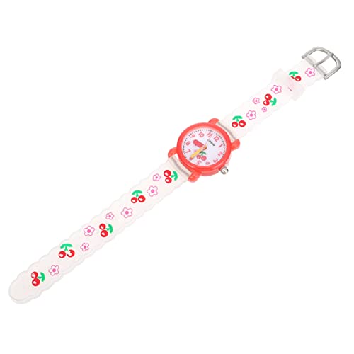 VALICLUD 1stück Kinderuhr Cartoon Armbanduhr Für Jungen Und Mädchen Einfache Einstellbarkeit Bequem Für Schulkind Charmante Farben Cherry von VALICLUD