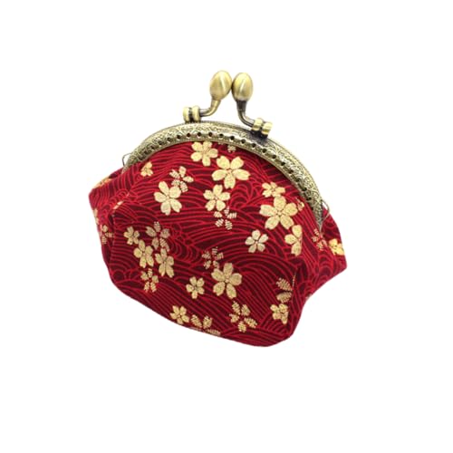 VALICLUD Münzgeldbeutel Mit Kirschblütenmuster Aufbewahrungstasche Für Münzen Und Kleingeld Tragbare Geldbörse Als Handytasche Geeignet Für Strand Party Und Shopping von VALICLUD