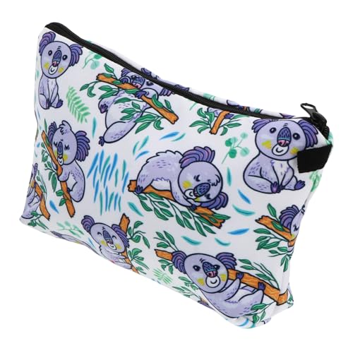 VALICLUD 1 Stück Koala-Kosmetiktasche Toilettenartikel Kosmetiktasche Portable aufbewahren Box plastiksackerl plastiktütchen Wallet Handtasche tragbare Reißverschlusstasche Polyester von VALICLUD
