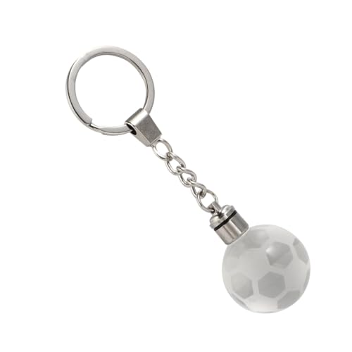 VALICLUD -fußball-schlüsselanhänger Mit Leuchtendeffekt Kleiner Gepäckanhänger Aus Kristallmaterial Kreativer Schlüsselbund Für Handtasche Oder Schlüssel Mit Verpackungsbox von VALICLUD
