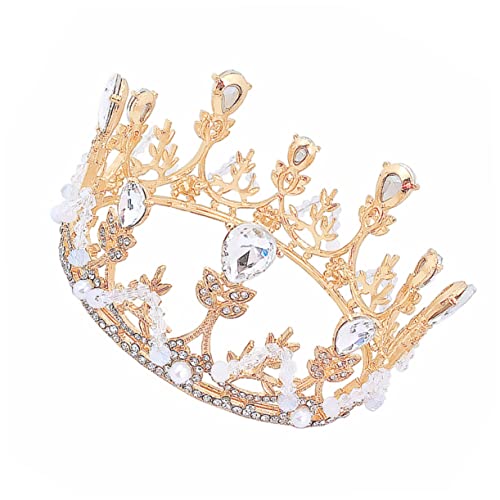 VALICLUD 1 Stück Krone für Goldene Geburtstagskrone Stilvolles Kopfstück für Partys und Besondere Anlässe für Geburtstagsfeiern und Cosplay von VALICLUD