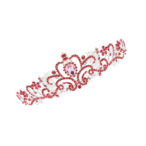 VALICLUD Tiara Für Mädchen Hochzeit-krone Mit Strass-details Stilvoller Kopfschmuck Für Verschiedene Anlässe von VALICLUD
