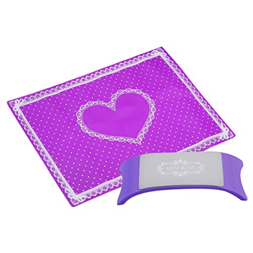 VALICLUD 1 Stück Maniküre-Matte Maniküren Kissen für Nägel Kunst Nail-Tech-Zubehör Halter Maniküre-Hand Unterlage Pads Nagel -Schönheitswerkzeug Handmatte aus Silikon Handpad Violett von VALICLUD