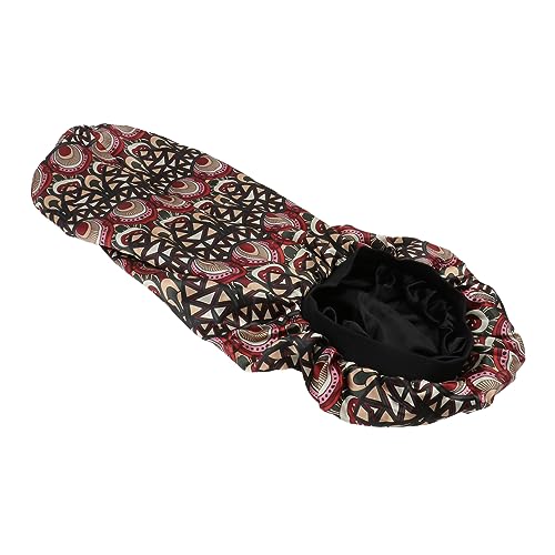 VALICLUD 1 Stück Nachtmütze Schlafen Lockig Rosa Chemo-kopfbedeckung Duschkappen Seide Haarpflege-schlafmütze Beläge Motorhaube Schlafkappe Badehaube Hüte Für Frauen Schlafsack Satin Rot von VALICLUD