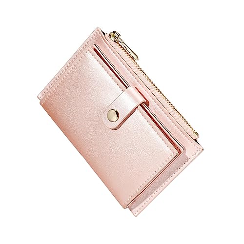 VALICLUD 1 Stück PU Geldbörse Damen Kreatives Kartenetui mit Reißverschluss und Münzfach Perlmutt Design für Karten und Kleingeld für Reisen Shopping und Geschäftsreisen von VALICLUD