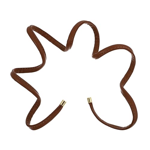 VALICLUD 1 Stück PU Leder Haarband mit Verstellbarem Draht Ponytail Haargummis für Mädchen und für Partys Fitness und Freizeit von VALICLUD