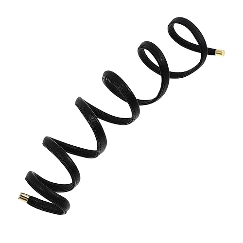 VALICLUD Haargummis Aus Pu Leder Haarbänder Mit Draht Für Pferdeschwanzhalter Haarschmuck Einstellbar Für Mädchen Und Frauen Für Alltag von VALICLUD