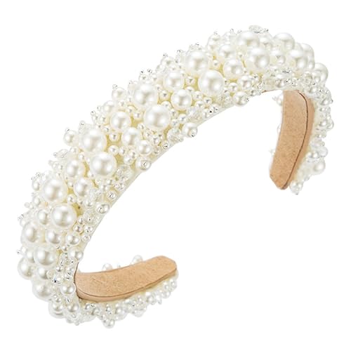 VALICLUD 1 Stück Perlenkristall-Stirnband perlenbreites Stirnband Hochzeitskleid Haarschmuck haarreifen damen Haarband Party-Kopfschmuck eleganter Haarreifen synthetische Perlen Weiß VALICLUD 1 Stück Perlenkristall-Stirnband perlenbreites Stirnband Hochzeitskleid Haarschmuck haarreifen damen Haarband Party-Kopfschmuck eleganter Haarreifen synthetische Perlen Weiß von VALICLUD