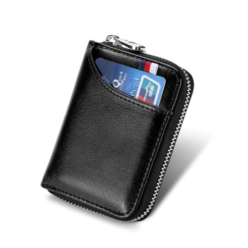 Brieftasche Aus Leder Mit Diebstahlschutz Kartenhalter Geldbörse Für Den Täglichen Gebrauch Schwarz von VALICLUD