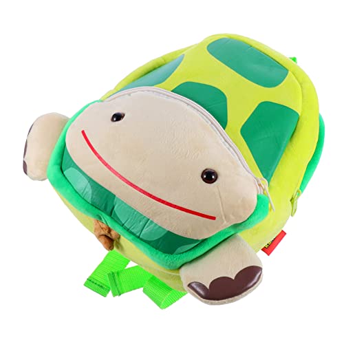 VALICLUD 1 Stück Rucksack Reisen Kleinkind Mini Tasche Junge Ausgestopft Mädchen Rucksäcke Green Plüsch von VALICLUD