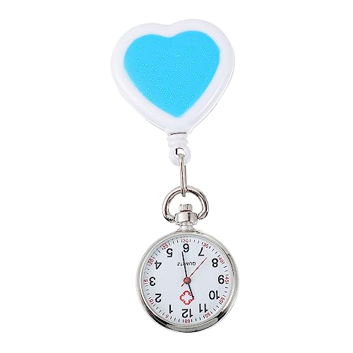 VALICLUD Taschenuhr Einziehbare Brustuhr Krankenschwesteruhr Arztuhr Hängeuhr Für Pflegepersonal Und Studenten von VALICLUD