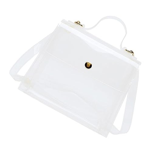 VALICLUD 1stk Transparente Umhängetasche Umhängetaschen Für Damen Im Trend Make-up-Tasche Für Mädchen Klare Kuriertasche Damen Geldbörse Crossbody Mode Wäschesack PVC Reisen von VALICLUD