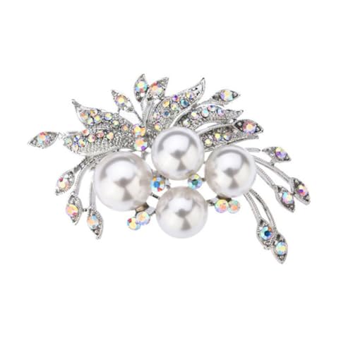 VALICLUD 1stück Einfacher Brosche Anstecker Mit Perle Und Strass Für Damen Kreative Abendkleid Corsage Kleidung Accessoires Für Hochzeiten Und Besondere Anlässe von VALICLUD