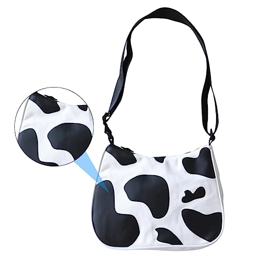 VALICLUD 1 Stück Verstellbare Schultertasche mit Kuhmuster Umhängetasche für Damen für Shopping Freizeit und Arbeit Praktische Canvas Pouch für Handy und Kleine Utensilien VALICLUD 1 Stück Verstellbare Schultertasche mit Kuhmuster Umhängetasche für Damen für Shopping Freizeit und Arbeit Praktische Canvas Pouch für Handy und Kleine Utensilien von VALICLUD