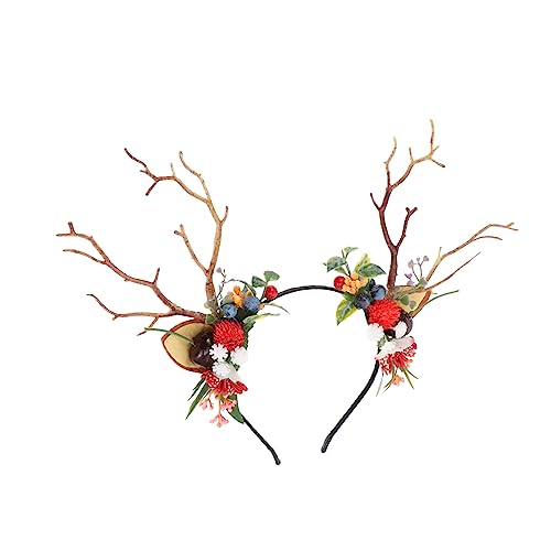 VALICLUD 1 Stück Weihnachts Geweih Haarreif Festlicher Kopfschmuck für Weihnachten Kostümpartys Bars und Mehr mit Bezauberndem Design und Zusätzlicher Dekoration von VALICLUD