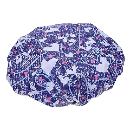 VALICLUD 1 Stück wasserdichte duschhaube Duschkappen mit Kapuze Duschkappe für Haare Shampoo-Kappen Duschmütze für Männer Badehut Duschhauben aus Oxford-Stoff peva Blue von VALICLUD