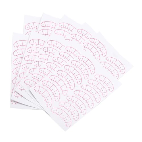 VALICLUD 10 Blatt Wimpernverlängerung Übungspads Selbstklebende Grafted Eyelash Sticker Leicht Haftende Augenpads zum Trennen und Positionieren Wimpern Geeignet für Profi und Anfänger von VALICLUD