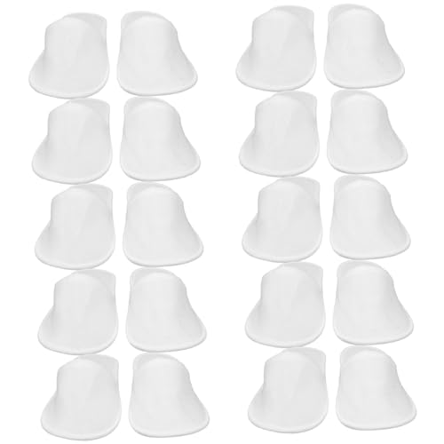 VALICLUD 10 Paare Einweg Hausschuhe Weiß Leichte Kompakte Einmal Slipper für Hotel Spa Reise und Zuhause für Damen und Herren Hygienisch und Platzsparend Weiche Bequeme Stoffpantoffeln von VALICLUD