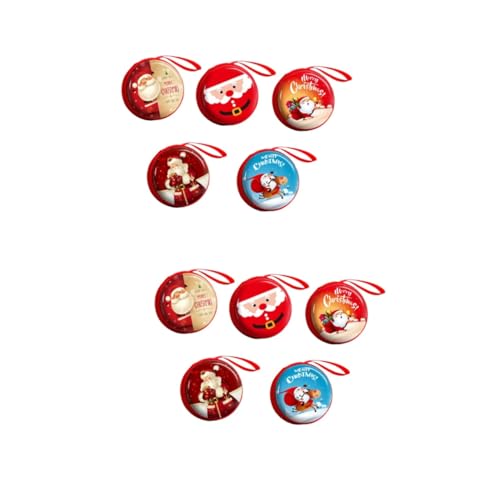 VALICLUD 10 Stck. Cartoon-geldbörse Runde Geldbörse Cartoon- Weihnachtsmünzenbeutel Münzbeutel Für Münzbaus Münze von VALICLUD