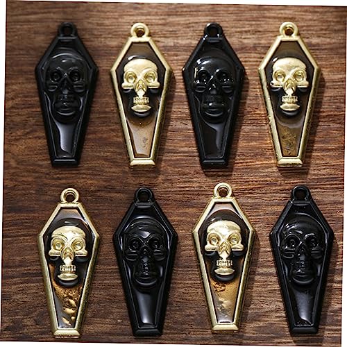 VALICLUD 10 Stck. Teiliges Gothic Skull Charms Metall Leichte Diy Anhänger für Halsketten und Armbänder Kleine Skull Anhänger mit Einzigartigem Design für Halloween Schmuckherstellung von VALICLUD