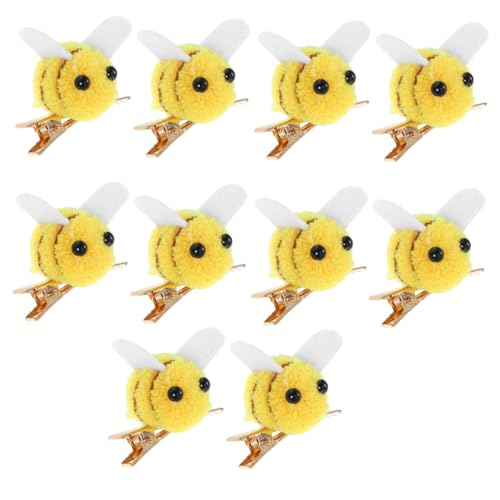 VALICLUD 10 Stück Bienen Haarspangen für Frauen Langlebige Mini Französische Barrettes mit Festem Halt Bunte Frühlings Haarclips für Geburtstag Alltag Party und Festliche Anlässe von VALICLUD
