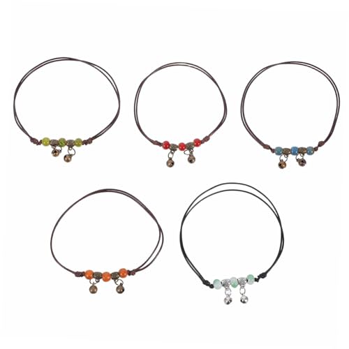 VALICLUD 10 Stück Boho Fußkettchen für Frauen Handgefertigt Verstellbar Geflochtene Keramikperlen Sommer Schmuck für Mädchen Vielseitig und Komfortabel von VALICLUD