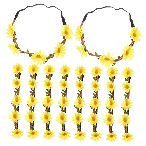 VALICLUD 10 Stück Blumen Haarband Blumenkranz Für Damen Leicht Und Dekorativ Für Hochzeiten Und Partys Vielseitig Einsetzbar von VALICLUD