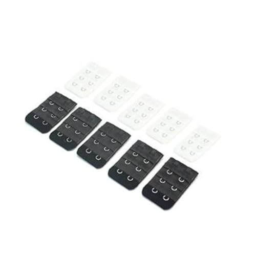 VALICLUD 10 Stück Damen-BH-verlängerung Mit 2 Haken Elastische Baumwolle Und Edelstahl BH-verlängerungsgurt Mit 3 Reihen Einfach Zu Verwenden Zur Größenvergrößerung von VALICLUD