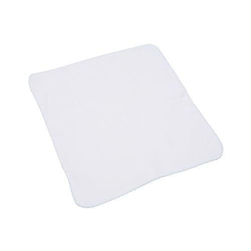 VALICLUD 10 Stück Doppel Lagen Baumwoll Handtücher Multifunktionale Spucktücher für Make Up Entferner Tücher mit Blauen Kanten für Neugeborene und Kleinkinder von VALICLUD